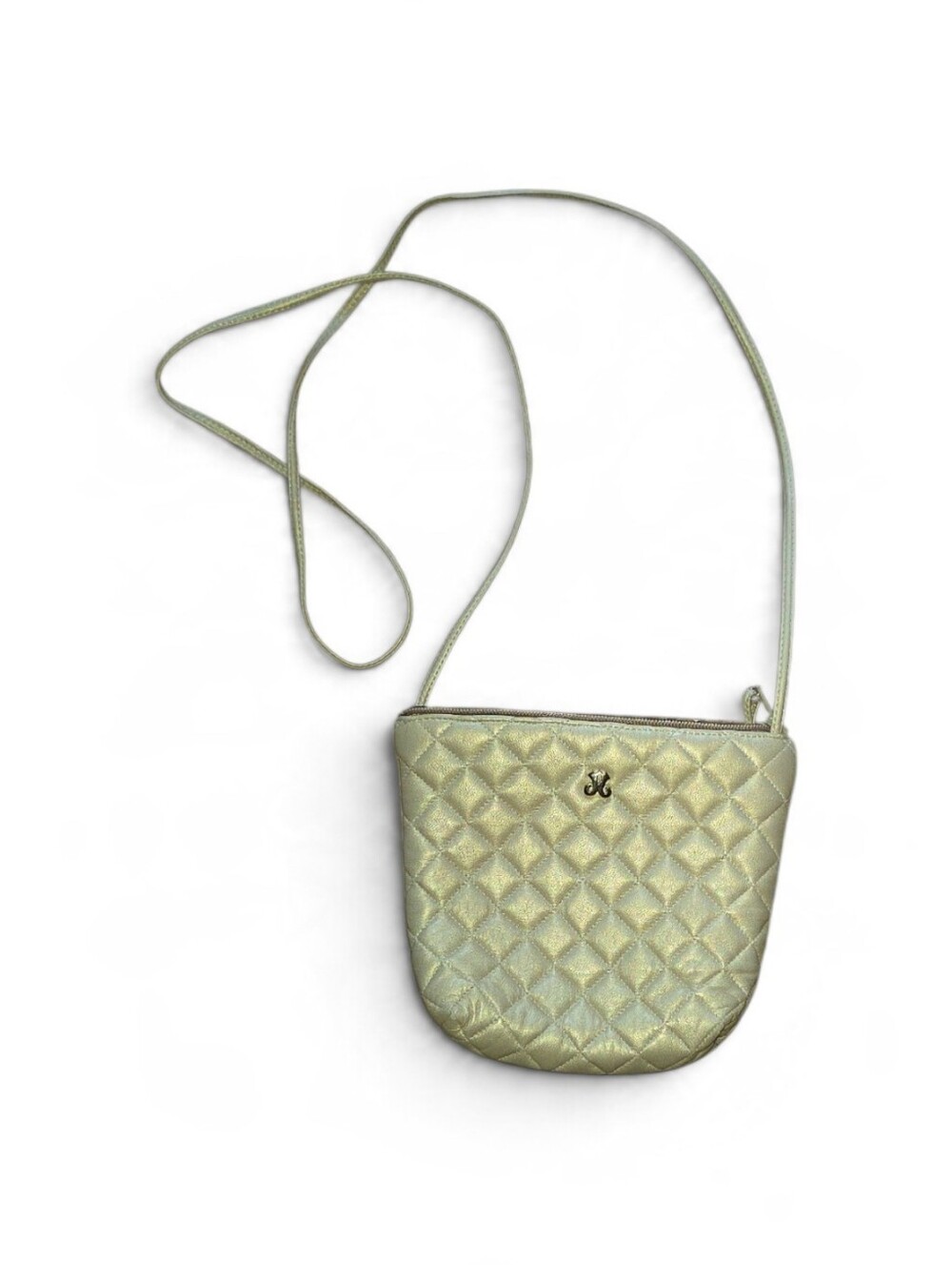 Jay Herbert Metallic Crossbody Bag - Beige
